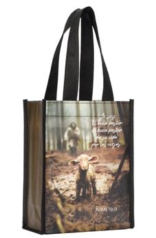 Image of Bolsa Tote Bag Pequeña a Todo Color. Yo Soy el Buen Pastor