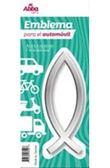 Image of Emblema para Auto 13 cm Ichtus. Plateado