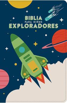 Biblia RVR 1960 para Niños Exploradores Azul Cósmico Símil Piel