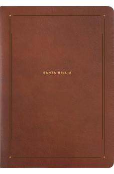 Image of Biblia NTV de Estudio del Diario Vivir Símil Piel Café Letra Roja