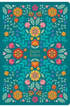 Biblia RVR 1960 Tamaño Manual Símil Piel Floreada con Índice