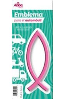 Image of Emblema para Auto 13 cm Ichtus. Rosa