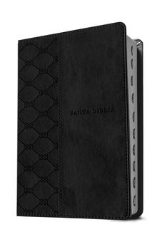 Image of Biblia NTV Letra Grande Tamaño Manual con Filament Símil Piel Negro Índice Letra Roja