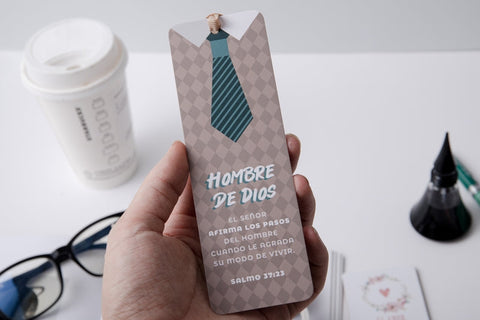 Image of Marcador de Libro con Ribbon Hombre de Dios