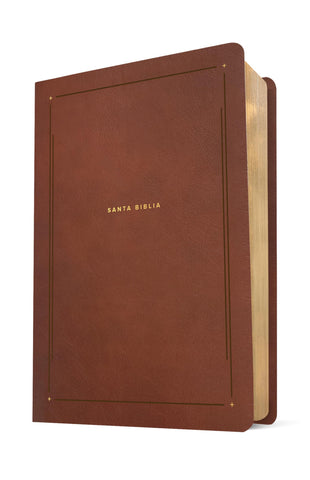 Image of Biblia NTV de Estudio del Diario Vivir Símil Piel Café Letra Roja