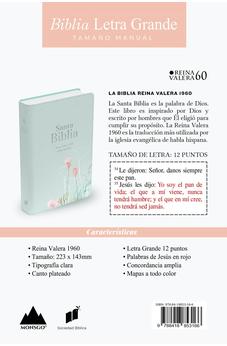 Image of Biblia RVR 1960 Letra Grande Tamaño Manual Símil Piel Menta Fresca