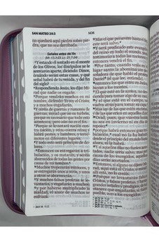 Image of Biblia Letra Súper Gigante Símil Piel Tricolor Azul Rosa Lila