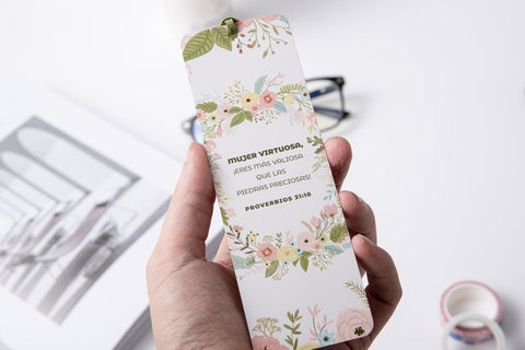 Image of Marcador de Libro con Ribbon Mujer Virtuosa