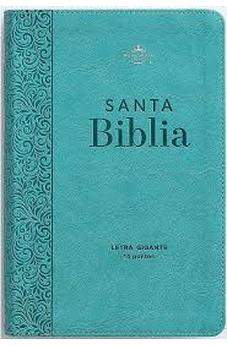 Image of Biblia RVR 1960 Letra Gigante Turquesa Símil Piel