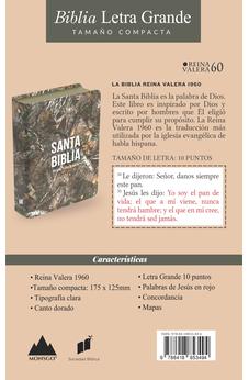 Biblia RVR 1960 Compacta Símil Piel Camuflaje Hojas