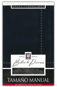 Image of Biblia RVR 1960 de Promesas Tamaño Manual Edición Negro Imitación Piel con Índice