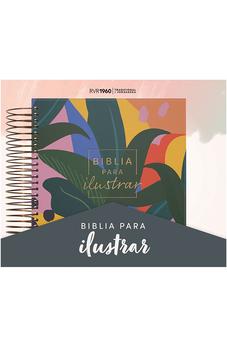 Image of Biblia RVR 1960 para Ilustrar Floral Símil Piel