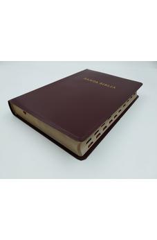 Image of Biblia RVR 1960 Letra Gigante Borgoña Símil Piel con Índice