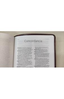 Biblia NVI Compacta Letra Grande Marrón Piel Fabricada