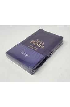 Image of Biblia RVR 1960 Letra Grande Tamaño Manual Lila con Cierre e Índice