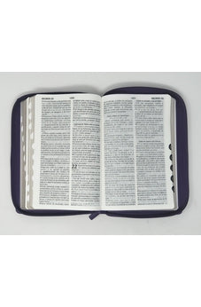 Image of Biblia RVR 1960 Letra Grande Tamaño Manual Lila con Cierre e Índice