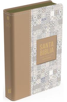 Biblia RVR 1960 Letra Grande Tamaño Manual Símil Piel Crema