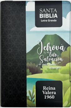 Biblia RVR 1960 Letra Grande Tamaño Manual Salmo 27:1 con Cierre e Índice