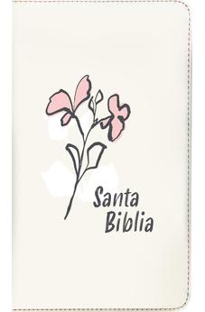 Image of Biblia NTV Compacta Letra Gigante con Filament Símil Piel Beige Letra Roja Cierre