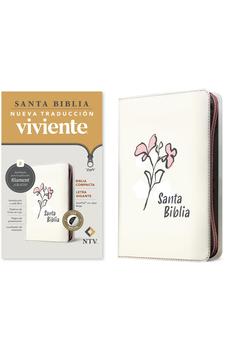Image of Biblia NTV Compacta Letra Gigante con Filament Símil Piel Beige Índice Letra Roja Cierre