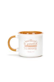 Image of Taza 18 OZ Colección Valiente Ninguno Tenga en Poco tu Juventud