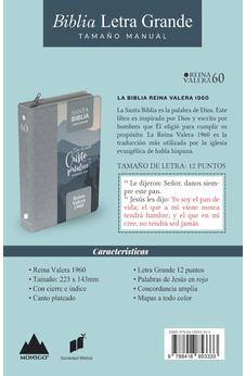 Biblia RVR 1960 Letra Grande Tamaño Manual Filipenses 4:13 con Cierre e Índice