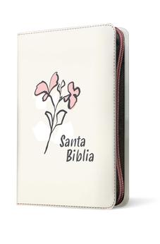 Image of Biblia NTV Compacta Letra Gigante con Filament Símil Piel Beige Letra Roja Cierre