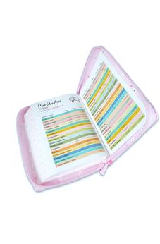 Image of Biblia RVR 1960 Compacta Mariposas y Flores Símil Piel con Índice y Cierre