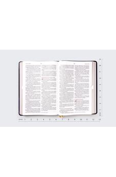 Image of Biblia RVR 1960 del Ministro Letra Gigante Piel Negro Palabras de Jesús en Rojo Comfort Print