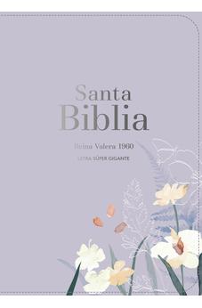 Biblia RVR 1960 Letra Súper Gigante Símil Piel Lavanda
