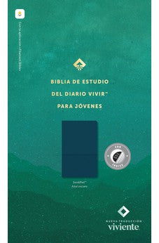 Image of Biblia NTV de Estudio Diario Vivir para Jóvenes Azul Oscuro Símil Piel con Índice