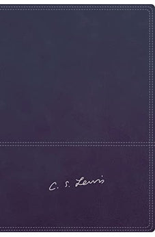 Image of Biblia RVR 1977 C.S. Lewis Piel Azul Marino con Índice Interior a Dos Colores