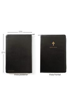 Image of Biblia RVR 1960 Letra Grande Símil Piel Negra con Cierre