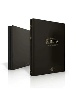 Image of Biblia RVR 1960 Letra Grande Tamaño Manual Símil Piel Negro con Cierre
