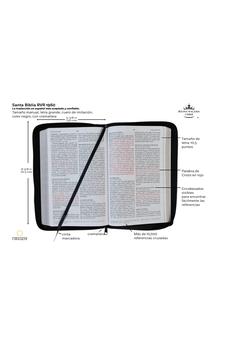Image of Biblia RVR 1960 Letra Grande Tamaño Manual Negro con Cierre