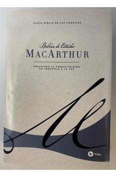 Image of Biblia NBLA de Estudio MacArthur Tapa Dura Azul Interior a Dos Colores