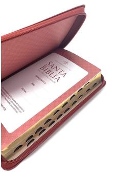 Image of Biblia RVR 1960 Letra Grande con Cierre Símil Piel Tamaño Manual Vino con Índice