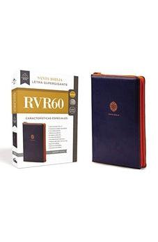 Image of Biblia RVR 1960 Letra Súper Gigante Piel con Cierre Azul
