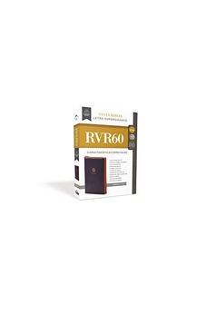 Biblia RVR 1960 Letra Súper Gigante Piel con Cierre Azul