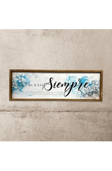 Image of Canvas 30X90 con Marco de Madera es Bueno Siempre