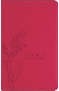 Biblia RVR 1960 Promesas Letra Grande Tamaño Manual Rosada Cierre Índice