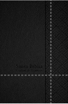 Biblia RVR 1960 de Promesas Tamaño Manual Negro Imitación Piel con Índice y Cierre