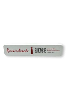 Image of Bloque Decorativo MDF Bienaventurado el Hombre