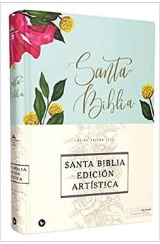 Image of Biblia RVR 1960 Artística Tela Floral Canto con Diseño
