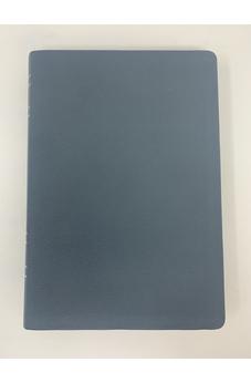 Image of Biblia NBLA de Estudio MacArthur Piel Genuina Azul Pizarra Interior a Dos Colores
