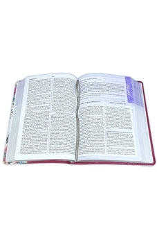 Image of Biblia RVR 1960 de Una Joven Conforme al Corazón de Dios Lujo Flores