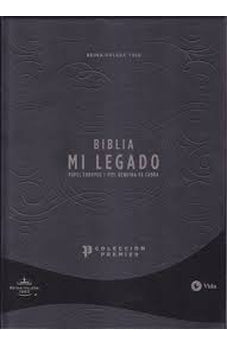 Image of Biblia RVR 1960 Mi Legado Colección Premier Negro una Columna Interior a dos Colores
