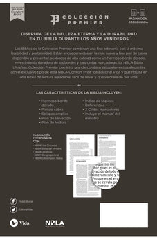 Image of Biblia NBLA Ultrafina Letra Grande Colección Premier Piel de Cabra Negra