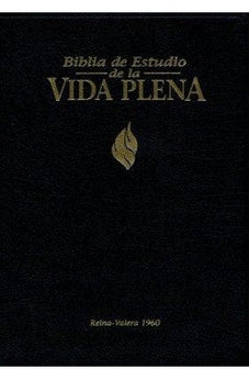Image of Biblia RVR 1960 de Estudio Vida Plena Piel Negro con Índice