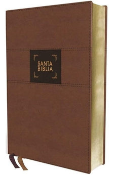 Image of Biblia NBLA de Estudio Gracia y Verdad Piel Café Interior a Dos Colores